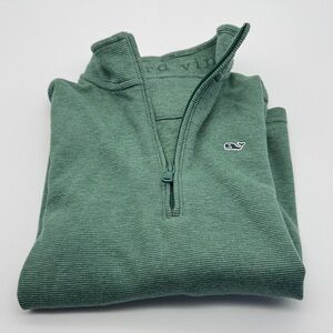 Vineyard Vines kids green Saltwater 1/4 zip - size S